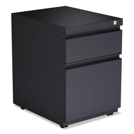 Fine-Line ALE Two-Drawer Metal Pedestal File with Full Length Pull, Charcoal FI292040